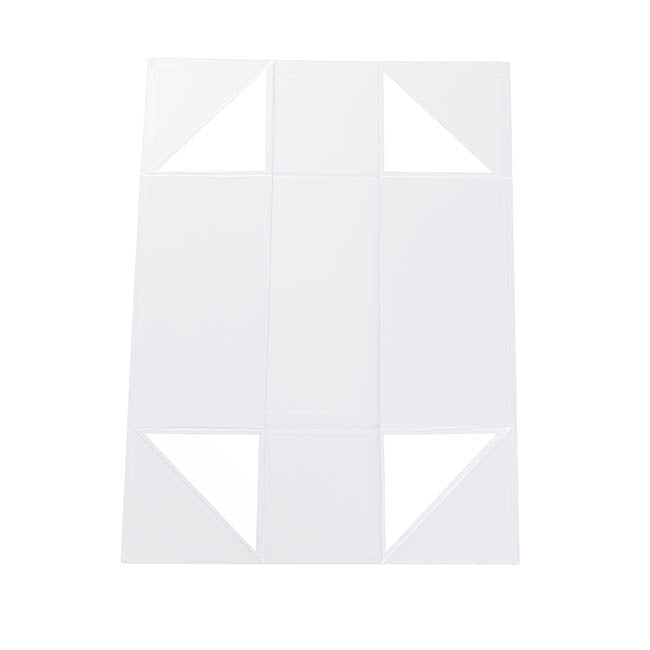 Hamper Gift Box Magnetic Flap Tall Large White (38x26x13cmH)