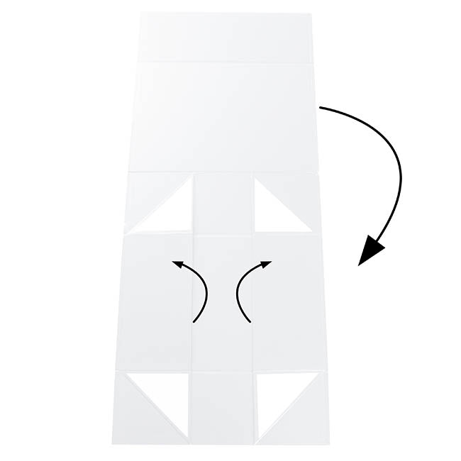 Hamper Gift Box Magnetic Flap Tall Large White (38x26x13cmH)