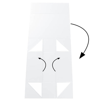 Hamper Gift Box Magnetic Flap Tall Large White (38x26x13cmH)