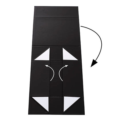Hamper Gift Box Magnetic Flap Tall Medium Black(32x24x12cmH)