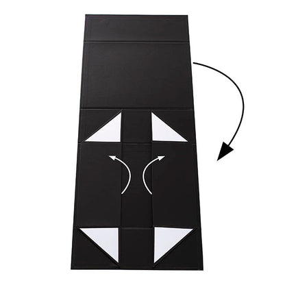 Hamper Gift Box Magnetic Flap Tall Small Black (25x20x9cmH)