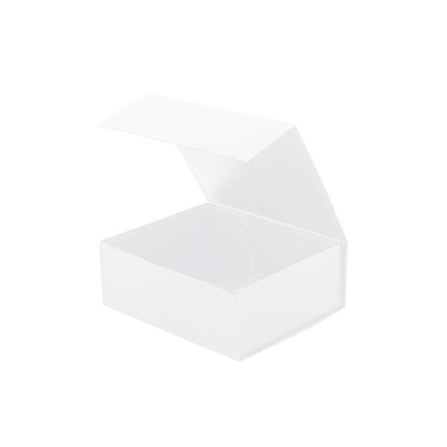 Hamper Gift Box Magnetic Flap Tall Small White (25x20x9cmH)