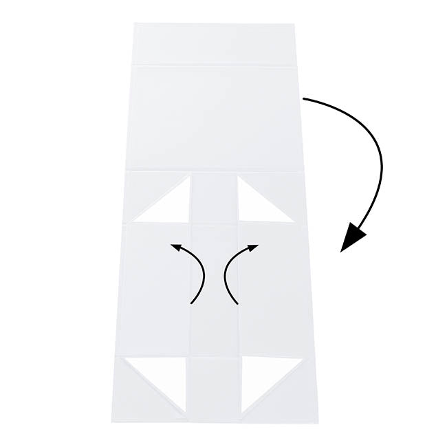 Hamper Gift Box Magnetic Flap Tall Small White (25x20x9cmH)