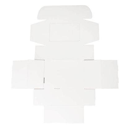 Hamper Gift Box PVC Window Large White (35.5x25.5.5x14.5cmH)