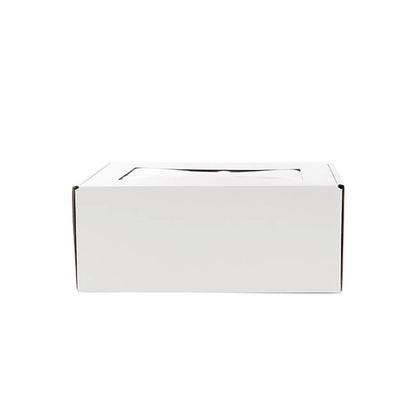 Hamper Gift Box PVC Window Small White (26.5x20.5x10.4cmH)