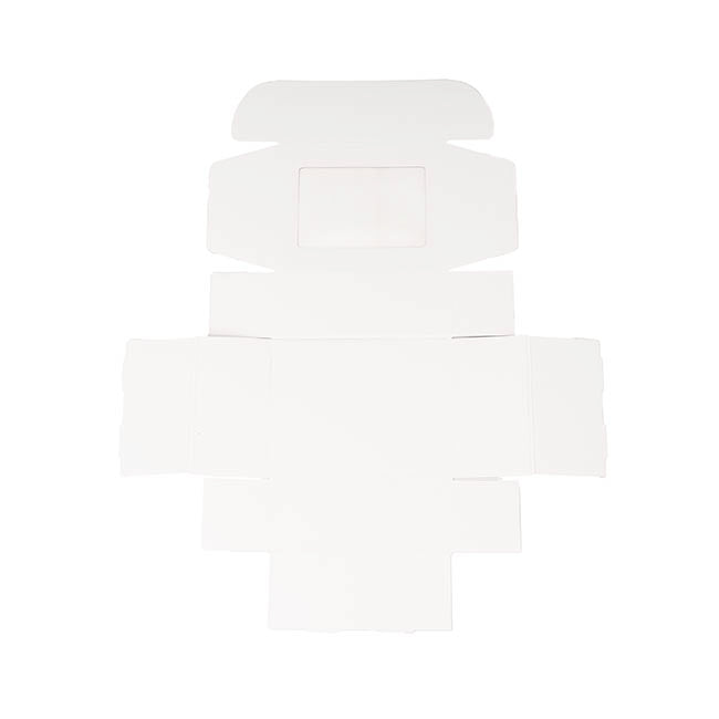 Hamper Gift Box PVC Window Small White (26.5x20.5x10.4cmH)