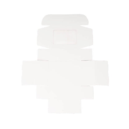 Hamper Gift Box PVC Window Small White (26.5x20.5x10.4cmH)