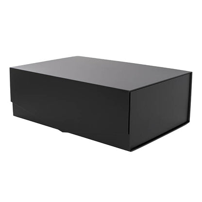 Regency Hamper Box Magnetic V-Flap Large Black (38x26x13cmH)