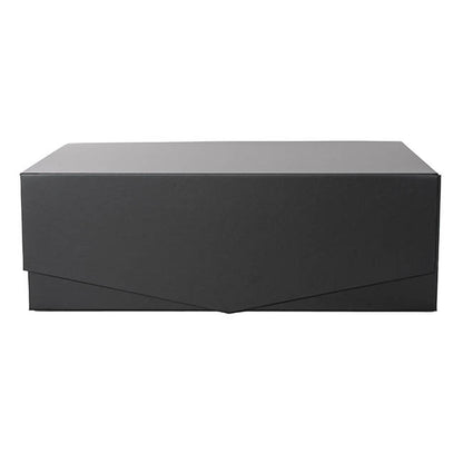Regency Hamper Box Magnetic V-Flap Large Black (38x26x13cmH)