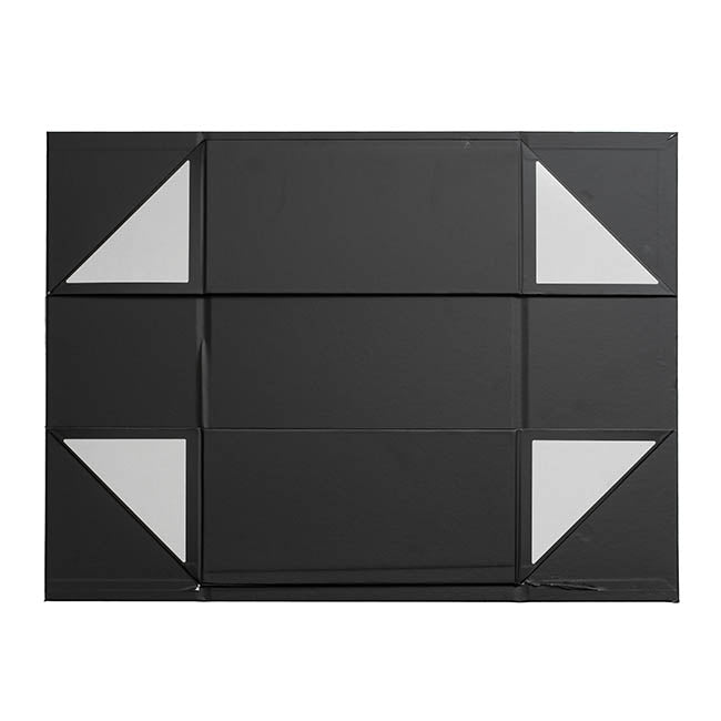 Regency Hamper Box Magnetic V-Flap Large Black (38x26x13cmH)