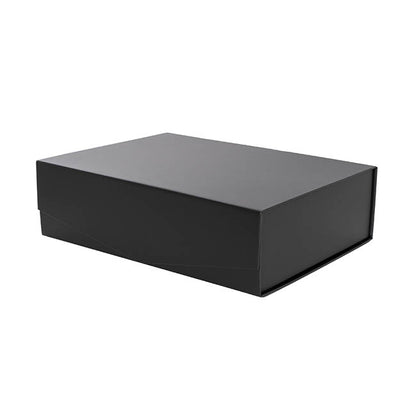 Regency Hamper Box Magnetic V-Flap Medium Black (32x24x9cmH)