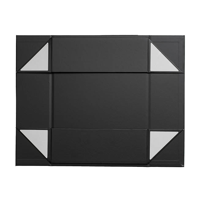 Regency Hamper Box Magnetic V-Flap Medium Black (32x24x9cmH)