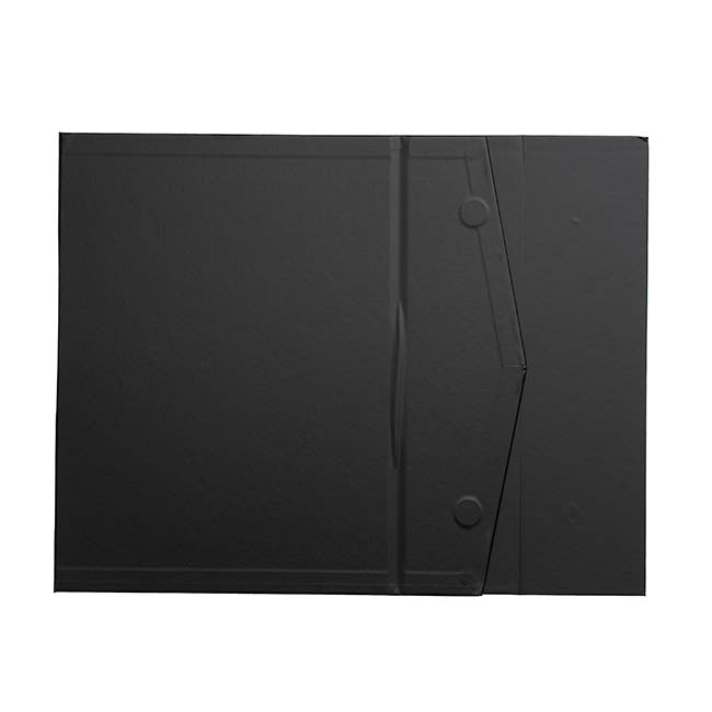 Regency Hamper Box Magnetic V-Flap Medium Black (32x24x9cmH)