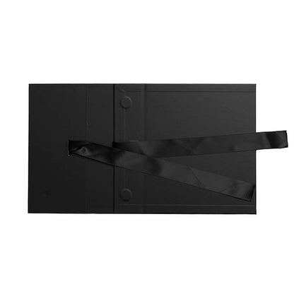 Signature Hamper Magnetic Box & Ribbon S Black (24x21x11cmH)