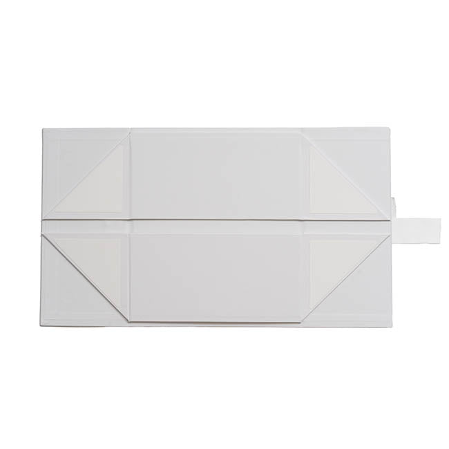 Signature Hamper Magnetic Box & Ribbon S White (24x21x11cmH)
