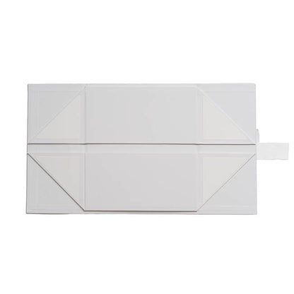 Signature Hamper Magnetic Box & Ribbon S White (24x21x11cmH)