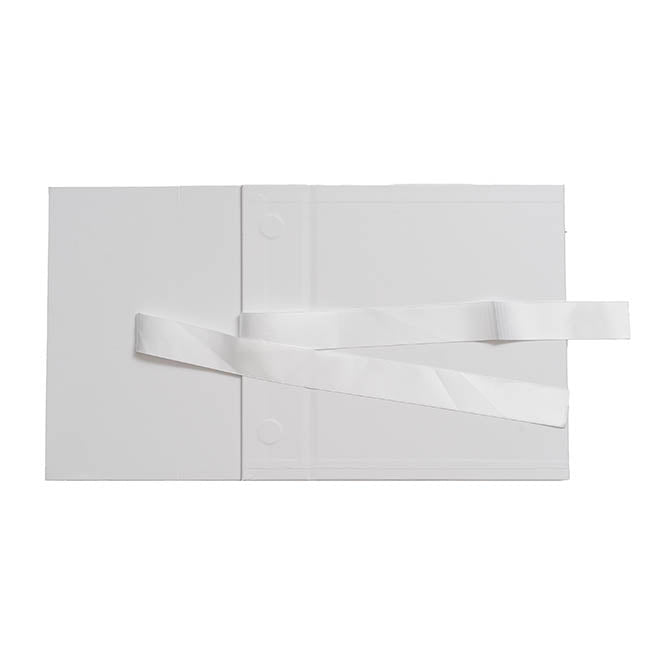Signature Hamper Magnetic Box & Ribbon S White (24x21x11cmH)