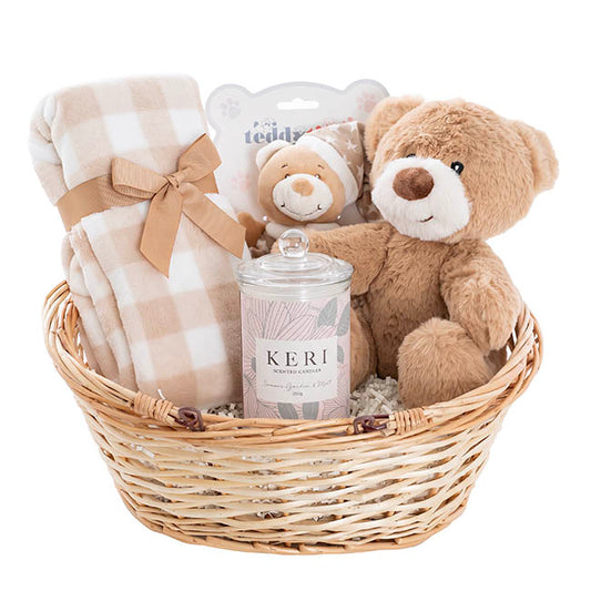 Teddy Bear Louie Gift Baby Hamper Brown