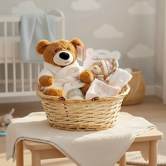 Teddy Bear Myles Gift Baby Hamper Brown