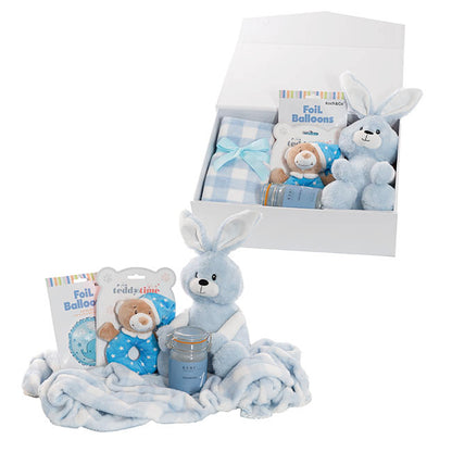 Bunny Flops Gift Baby Hamper Soft Blue