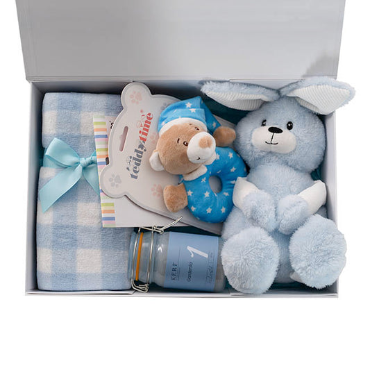 Bunny Flops Gift Baby Hamper Soft Blue