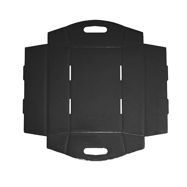 Hamper Tray Flat Pack Large Black Pack 2 (45x30x9cmH)