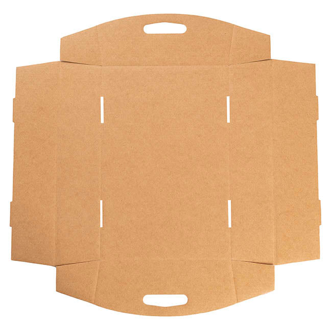Hamper Tray Flat Pack Large Kraft Brown Pk2 (43x28.5x9cmH)