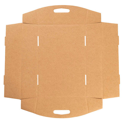 Hamper Tray Flat Pack Large Kraft Brown Pk2 (43x28.5x9cmH)