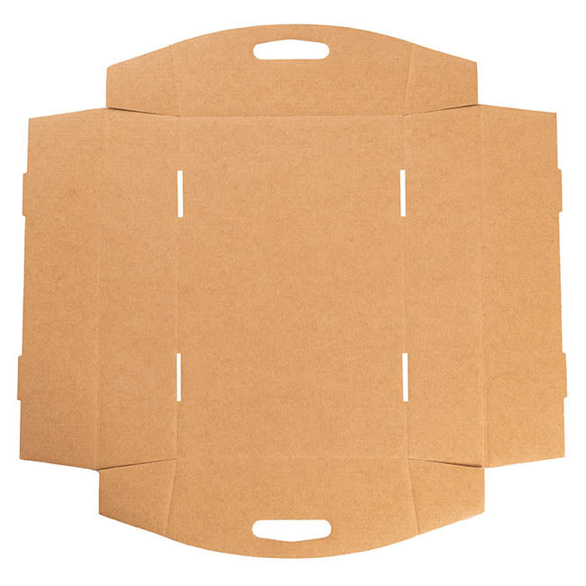 Hamper Tray Flat Pack Large Kraft Brown (43x28.5x9cmH)