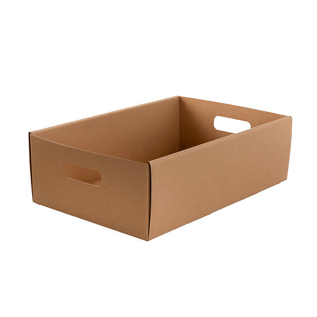 Hamper Catering Tray Flat Pack Large Brown (45x30x14Hcm)