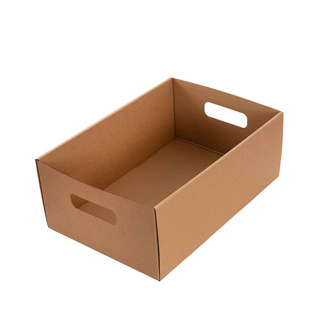 Hamper Catering Tray Flat Pack Medium Brown (36x25x14Hcm)