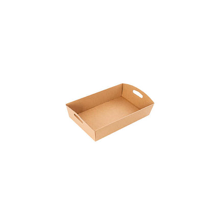 Hamper Tray Flat Pack Mini Kraft Brown Pack 2 (20x12.5x6cmH)