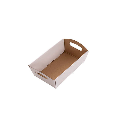 Hamper Tray Flat Pack Mini White Pack 2 (20x12.5x6cmH)