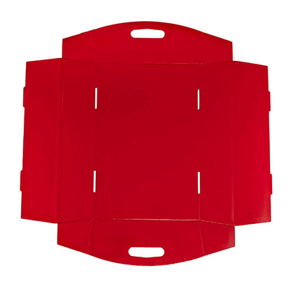 Hamper Tray Flat Pack Medium Red Pack 2 (34x22x7cmH)