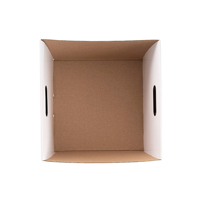 Grande Hamper Tray Large Gloss White Pk5 (22.5x22.5x17Hcm)