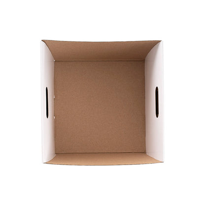 Grande Hamper Tray Large Gloss White Pk5 (22.5x22.5x17Hcm)