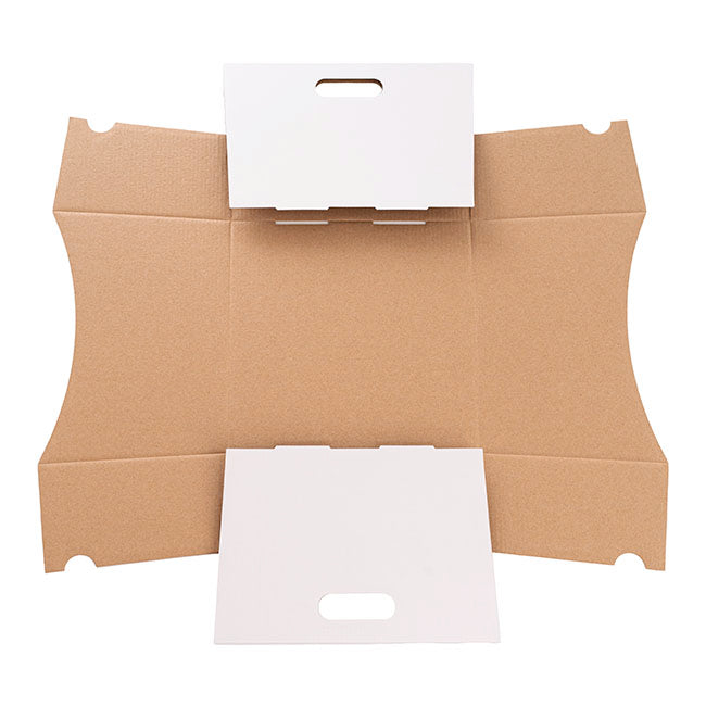 Grande Hamper Tray Large Gloss White Pk5 (22.5x22.5x17Hcm)