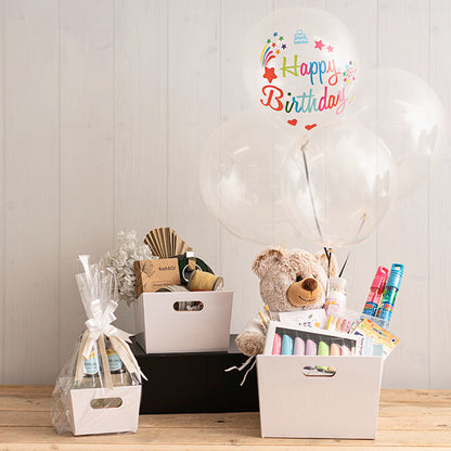 Grande Hamper Tray Large Gloss White Pk5 (22.5x22.5x17Hcm)