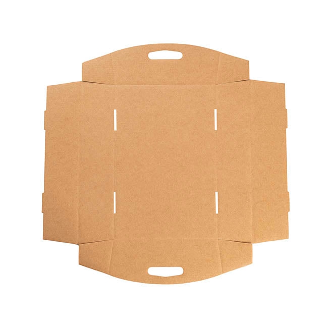 Hamper Tray Flat Pack Small Kraft Brown Pack 2 (30x19x6cmH)