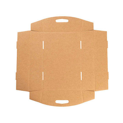 Hamper Tray Flat Pack Small Kraft Brown Pack 2 (30x19x6cmH)
