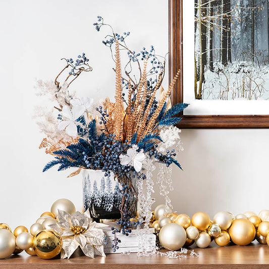 Midnight Frost Luxe Centrepiece Arrangement