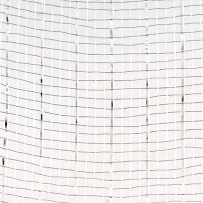 Plastic Mesh Narrow Roll Metallic Silver (25cmx9m)