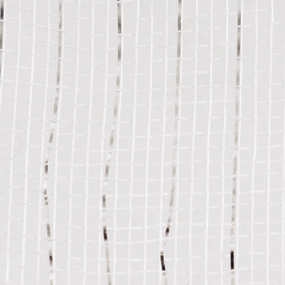 Plastic Mesh Narrow Roll Metallic White (25cmx9m)