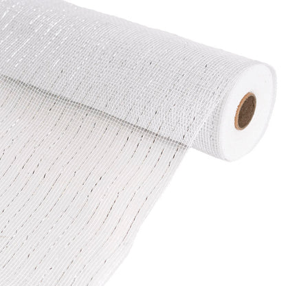 Plastic Mesh Roll Metallic White (53cmx9m)