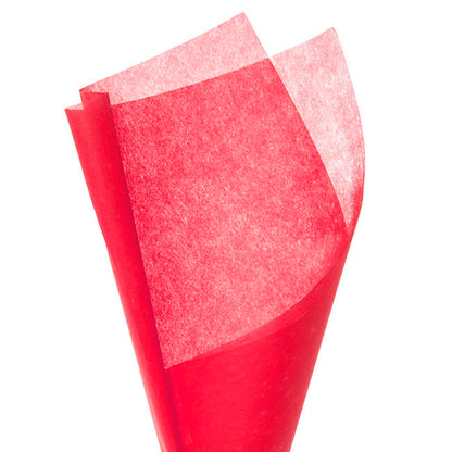 Nonwoven Wrap Sheets NOVA Pack 50 Fairy Floss Red (50x70cm)