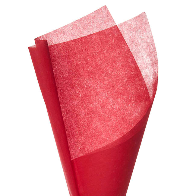 Nonwoven Wrap Sheets NOVA Pack 50 Ruby (50x70cm)