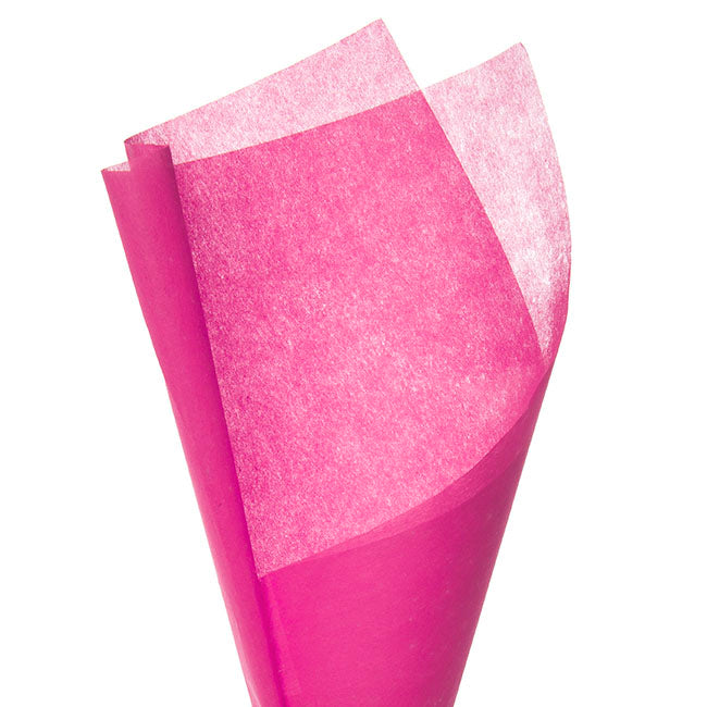 Nonwoven Wrap Sheets NOVA Hot Pink (50x70cm) Pack 50