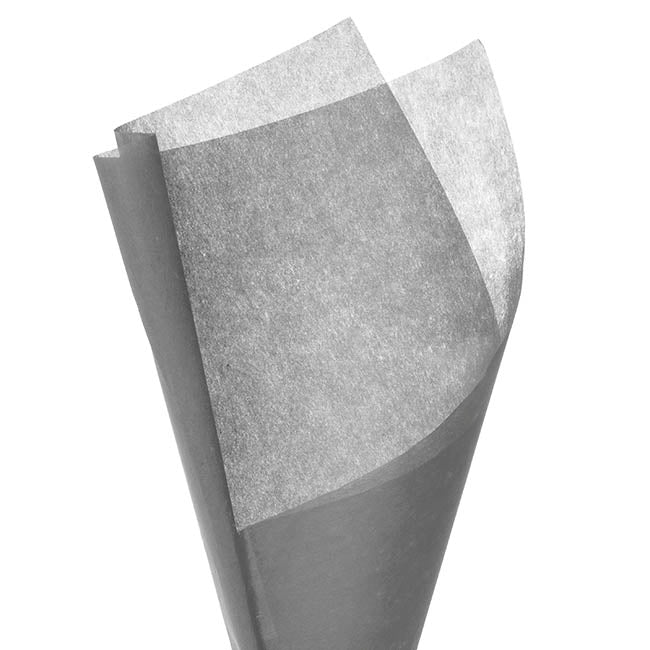 Nonwoven Wrap Sheets NOVA Pack 50 Charcoal Mauve (50x70cm)