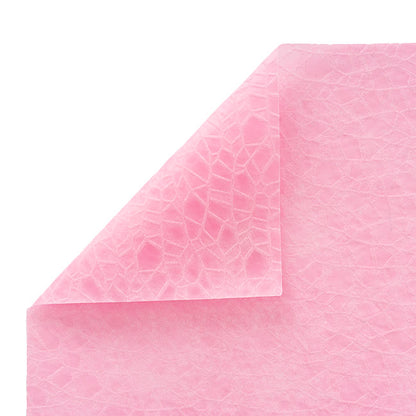 Nonwoven Embossed Wrap Sheets Bark Pink (50x70cm) Pack 50