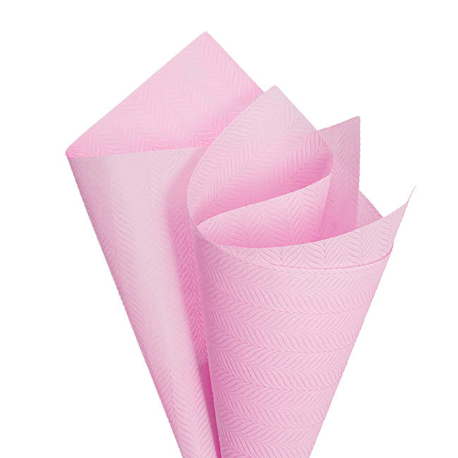 Nonwoven Embossed Wrap Sheets Willow Pink Pk 50 (50x70cm)
